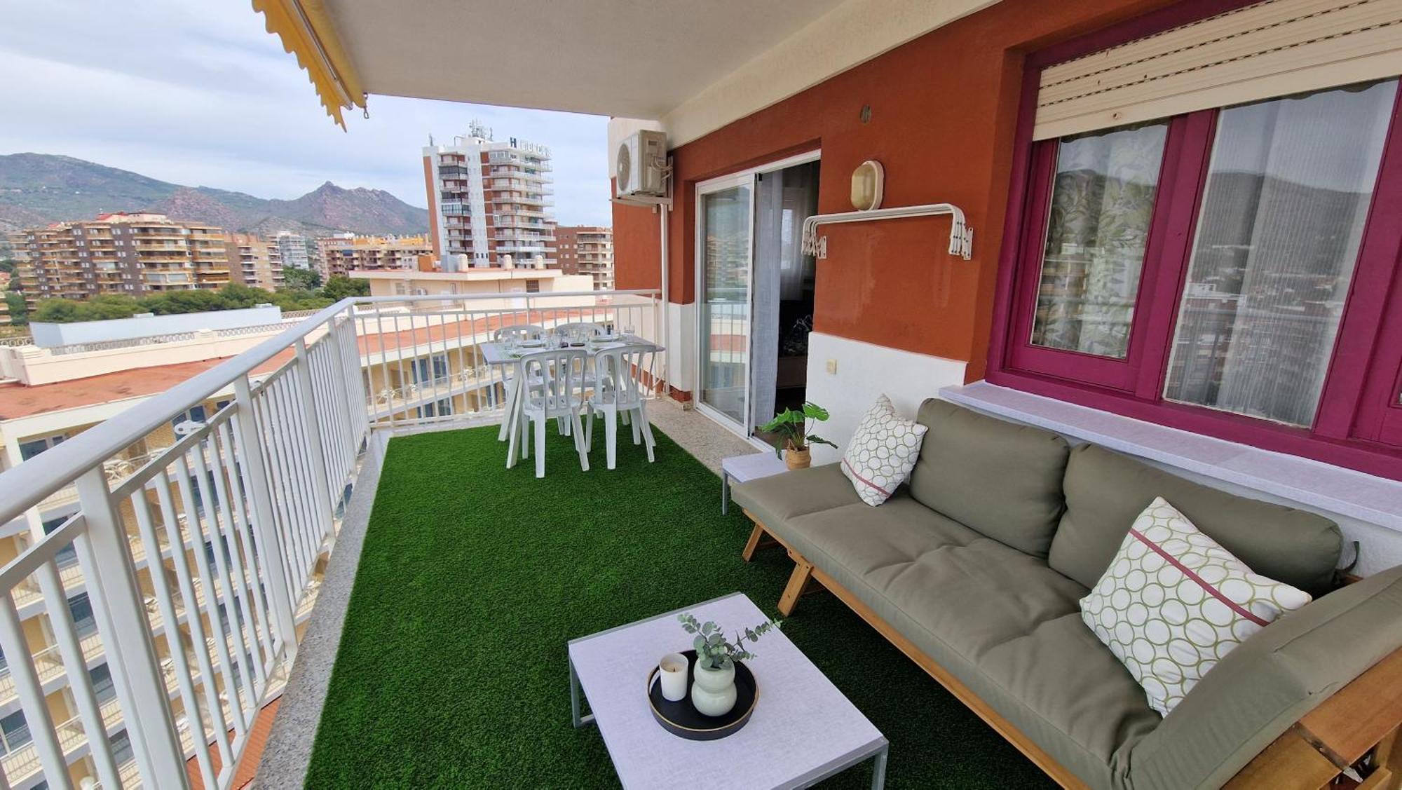 Ferienwohnung Incredible Seafront With Sunrise And Sunset Views Benicàssim Exterior foto