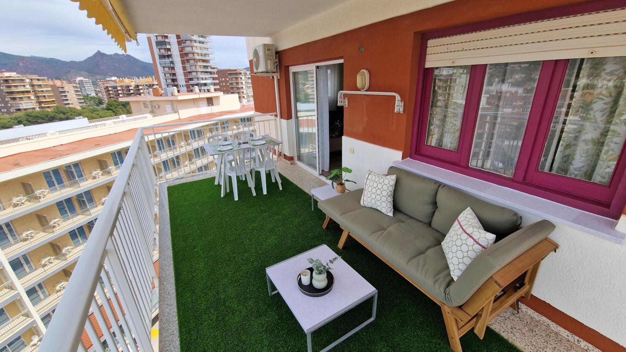 Ferienwohnung Incredible Seafront With Sunrise And Sunset Views Benicàssim Exterior foto